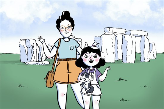 Cartepostale Famille Griffin À Stonehenge